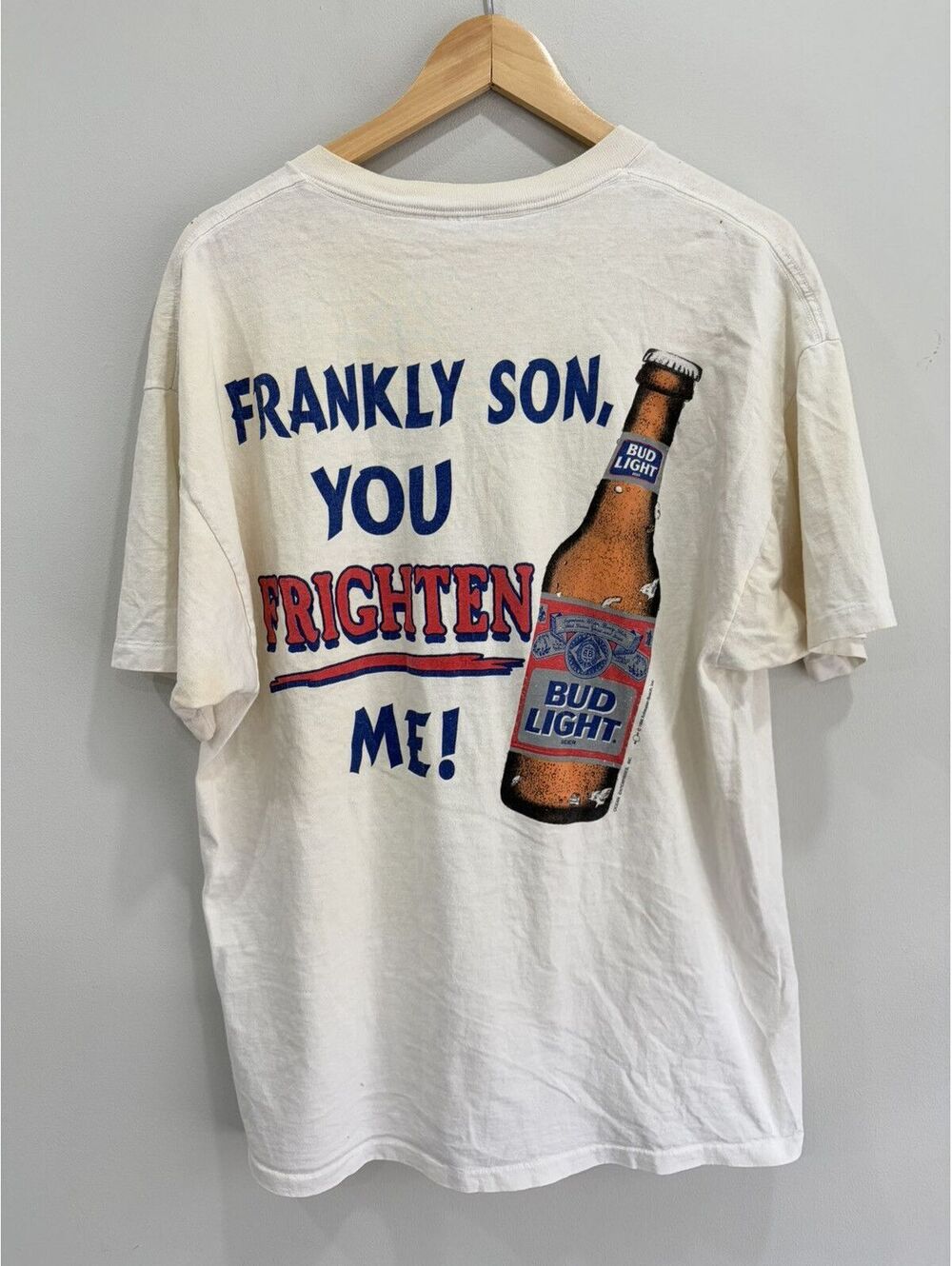 Vintage Bud Light Tee Shirt promo beer